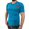 YAKUZA - Herren T-Shirt TS 37 "Limitless and Unbreakable" capri breeze (blau)