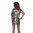 YAKUZA - Kleid GKB 10124 "Skull Dawn Dress" dark shadow (grau)