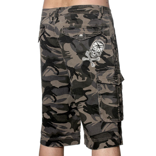 HYRAW - Cargo Shorts "Hidden" camouflage (tarn)