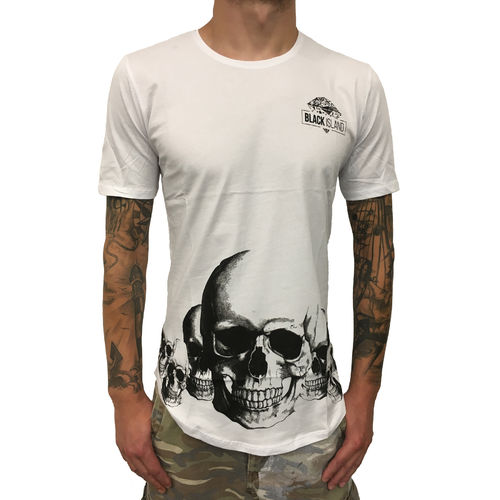 BLACK ISLAND - Herren T-Shirt 1920 "Skulls" white (weiß)