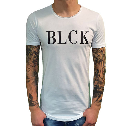 BLACK ISLAND - Herren T-Shirt 1861 "BLCK" white (weiß)