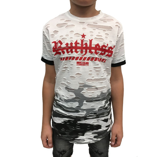 SQUARED & CUBED - Kinder Cut T-Shirt P-20 "Ruthless" camouflage grey