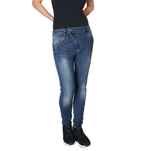 LEXXURY - Damen Slim Fit Baggy Style Jeans L1837 blue (blau)