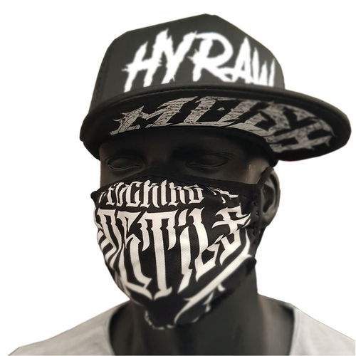 HYRAW - Maske/Gesichtsbedeckung "Hostile" black (schwarz) Kreuzhalterung
