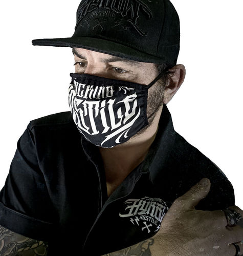 HYRAW - Maske/Gesichtsbedeckung "Hostile" black (schwarz) Ohrenhalterung