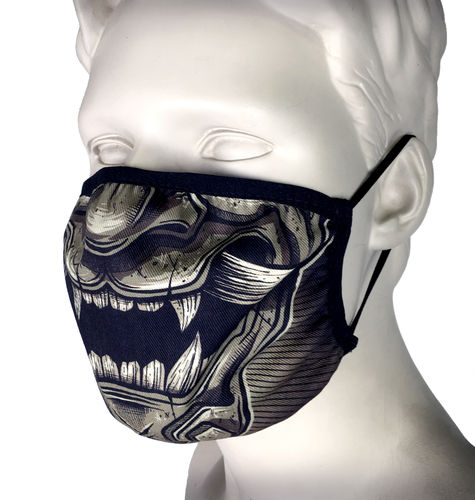 HYRAW - Maske/Gesichtsbedeckung "Beast Mouth" black/grey  schwarz Ohrenhalterung
