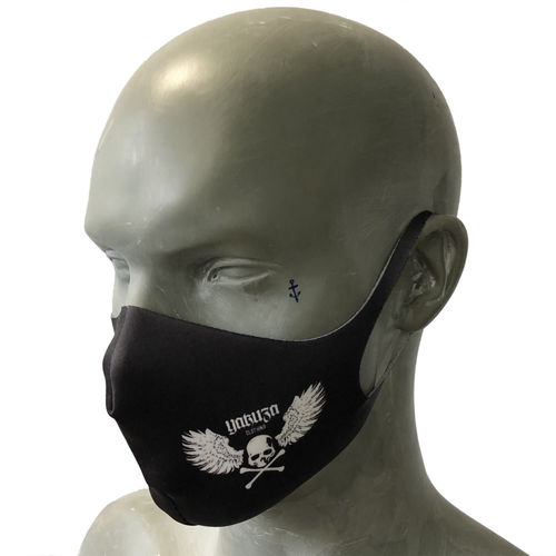 YAKUZA - Maske/Gesichtsbedeckung BFM 17304 "Flying Skull" black (schwarz)