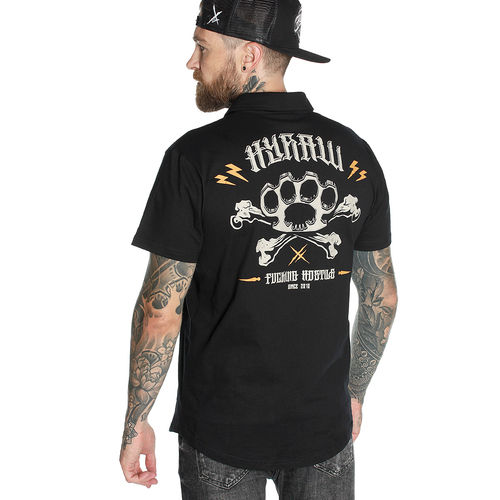 HYRAW - Herren Poloshirt "Knuckleduster" black (schwarz)