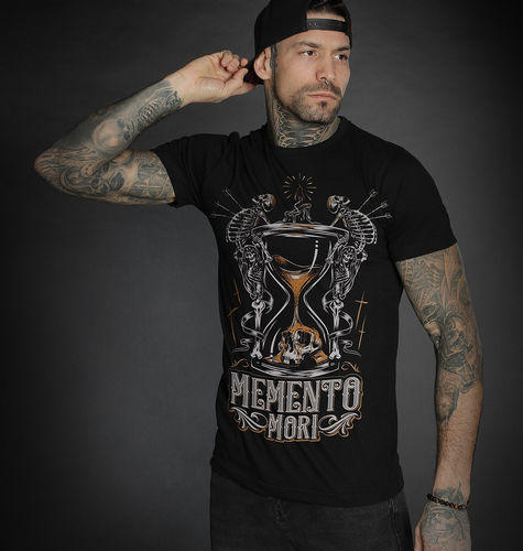 HYRAW - Herren T-Shirt "Memento Mori" FW21-M13-SST black (schwarz)