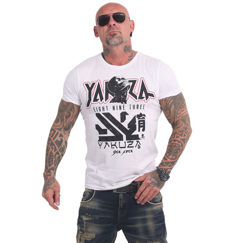YAKUZA - Herren T-Shirt TSB 17039 "Nippon Zombie" white (weiß)