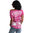 YAKUZA - Damen Dye V-Neck T-Shirt GSB 19122 "Equality" cabaret (rosa)