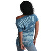 YAKUZA - Damen Dye V-Neck T-Shirt GSB 19122 "Equality" mallard blue (blau)