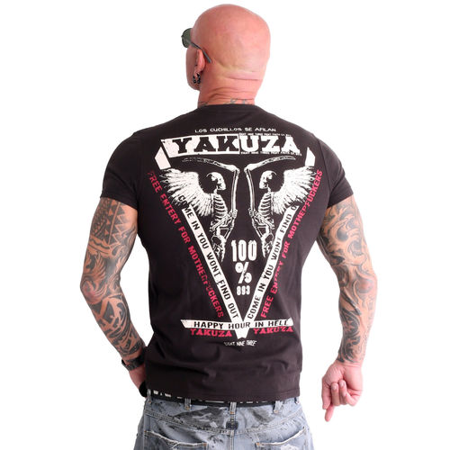 YAKUZA - Herren T-Shirt TSB 90003 "Happy Hour" black (schwarz)