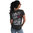 YAKUZA - Damen Dye V-Neck T-Shirt GSB 19123 "Perico" black (schwarz)