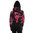 YAKUZA - Damen Hoodie GHOB 90111 "Skull Dawn" anthrazit (schwarz/rosa)