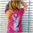 YAKUZA - Damen T-Shirt GSB 303 "Fingerprint" baton rouge (rosa/lila)