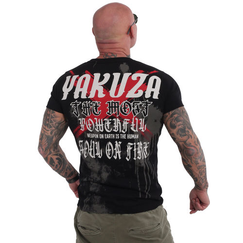 YAKUZA - Herren T-Shirt TSB 20029 "Soul On Fire" black (schwarz)