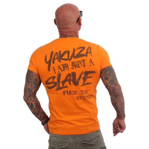 YAKUZA - Herren T-Shirt TSB 20040 "Not A Slave" orange popsicle