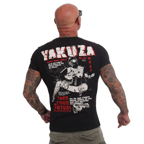 YAKUZA - Herren T-Shirt TSB 90015 "Face Your Future" black (schwarz)