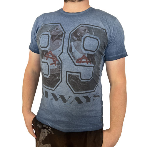 RUSTY NEAL - Herren T-Shirt R-6731 "Always 89" navy (blau)