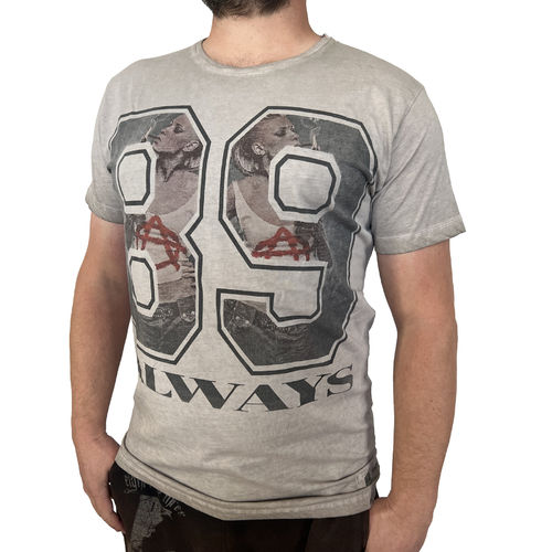 RUSTY NEAL - Herren T-Shirt R-6731 "Always 89" khaki (beige)