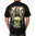 ROCK CHANG - Skull Snake - Herren T-Shirt (Glow In The Dark) schwarz