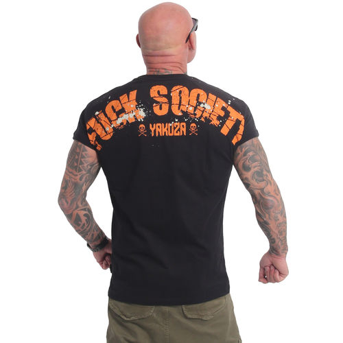 YAKUZA - Herren T-Shirt TSB 21058 "Crushed Society" black (schwarz)